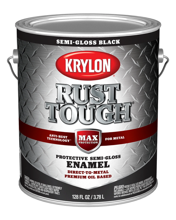 Valspar® Rust Tough® With Anti-Rust Technology™ Brush-On Enamel 1 Quart Black (1 Quart, Black)