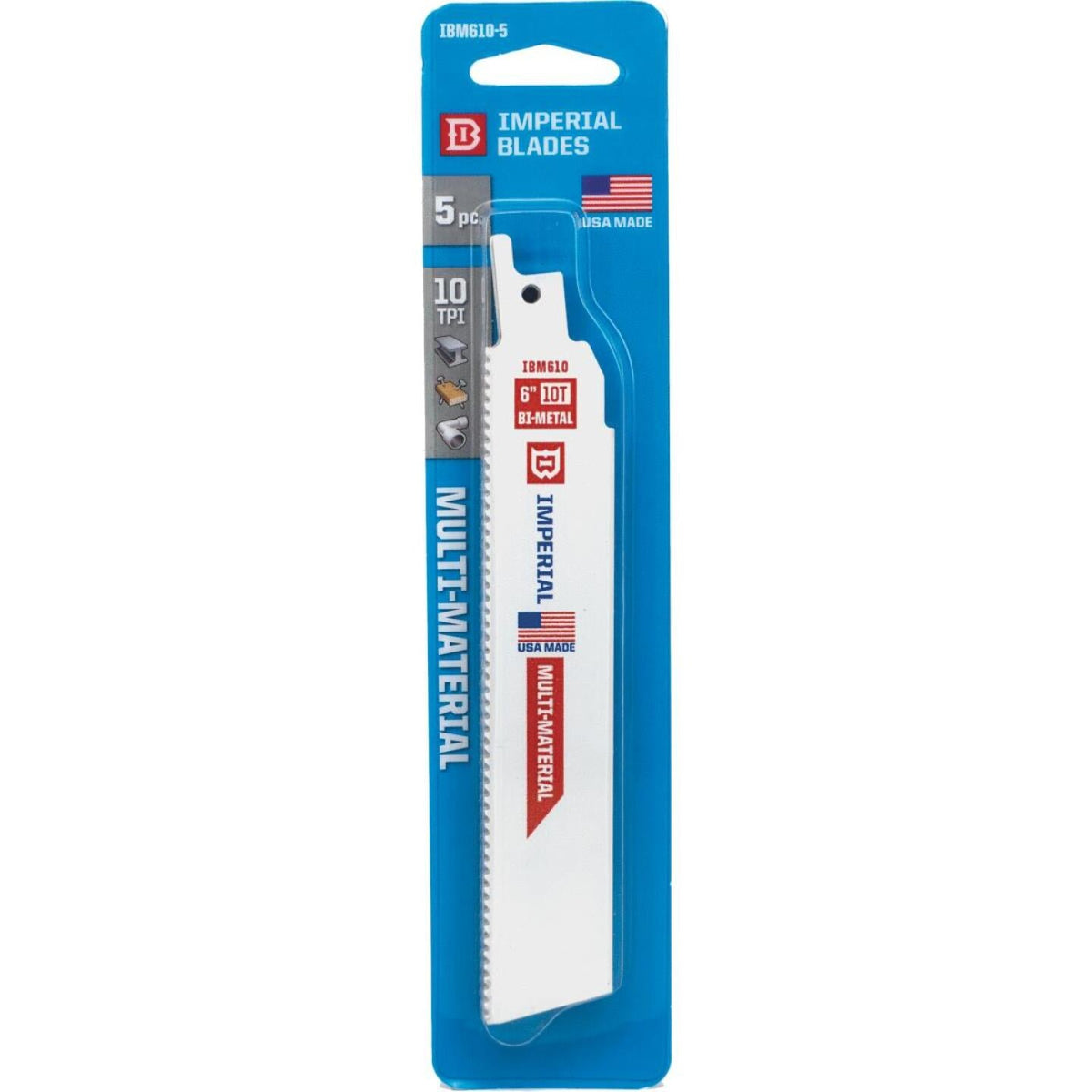 Imperial Blades 6 In. 10 TPI Extreme MultiMaterial Reciprocating Saw