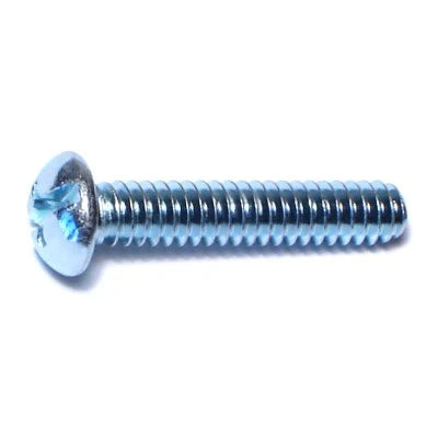 Monster Fastener Zinc Plated Steel Coarse Thread Combo Round Head Machine Screws