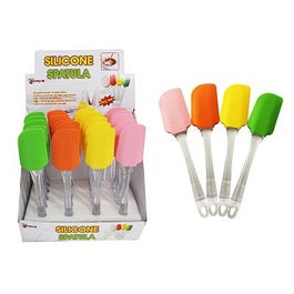 Spatula, Silicone With Clear Handle, Assorted Colors