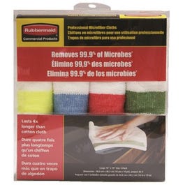 Sanitizer Safe Microfiber Cloths, 4-Pk.