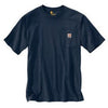 Carhartt Short-Sleeve Pocket T-Shirt K87 (XL 2Pk, Navy)