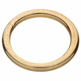 Steel Connecting Ring, Brass Plated, 2.5-In. x #2