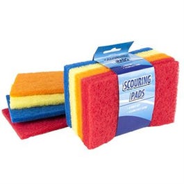 Scouring Pads, Assorted Colors, 4 x 6-In., 8-Pk.
