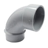 Canplas PVC DWV 90 Degree Street Pipe Elbow Spigot x Hub