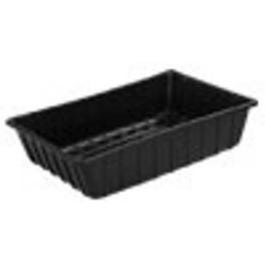 Utility Tub, Black Plastic, 36 x 24 x 8-In.