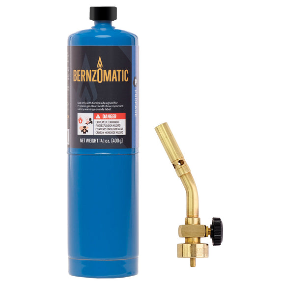 Bernzomatic® Classic Brass Torch Kit (14.1 oz Propane Fuel Cylinder)
