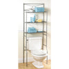 Zenith Spacesaver Satin Nickel Over-the-Toilet Shelf Cabinet, 3 Shelf