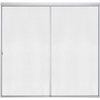 Sterling Standard 59 In. W. x 56-1/16 In. H. Chrome Hammered Glass Sliding Tub Door