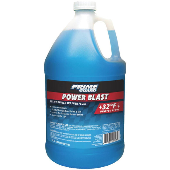 Prime Guard Power Blast Blue 1 Gal. +32 Deg F Summer Blend Windshield Washer Fluid