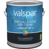 Valspar Medallion 100% Acrylic Paint & Primer Semi-Gloss Interior Wall Paint, White, 1 Gal.