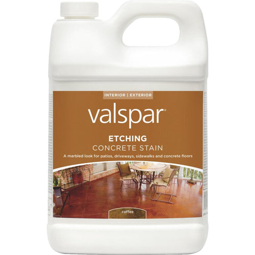 Valspar Interior/Exterior Coffee Concrete Stain, 1 Gal.