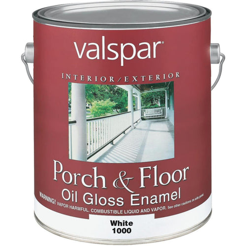 Valspar 1 Gal. White Oil Based Gloss Porch & Floor Enamel