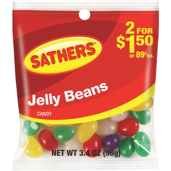 Sathers Assorted Fruit Flavors 3.4 Oz. Jelly Beans