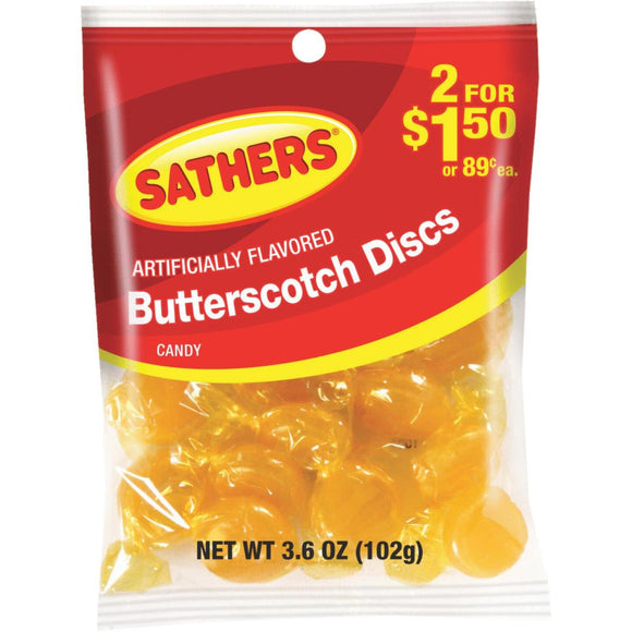 Sathers 3.6 Oz. Butterscotch Discs