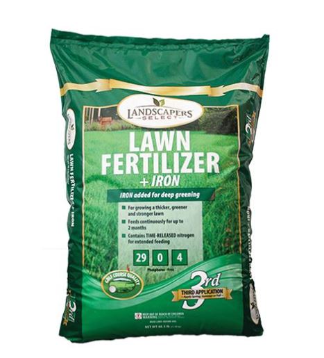 Landscapers Select Lawn Fertilizer Bag with Iron 29-0-4 (Coverage Area: 15000 sq-ft)