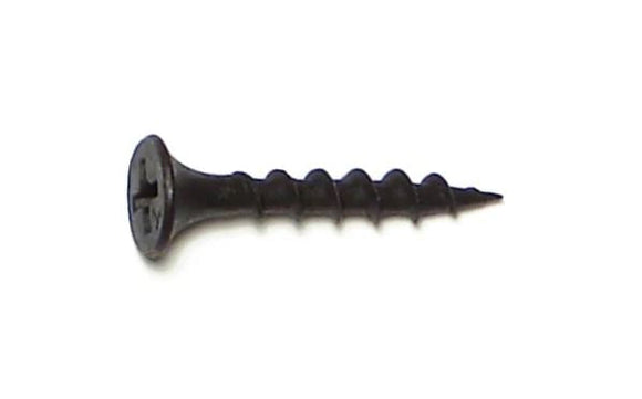 Midwest Fastener Black Phosphate Steel Coarse Thread Phillips Bugle Head Drywall Screws (#6 x 1