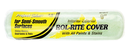 Linzer Products Project Select Rol-Rite Roller Covers (RR950 - Nap Height 1/2” Length 9” (Pack/Box 24), Semi-Smooth)