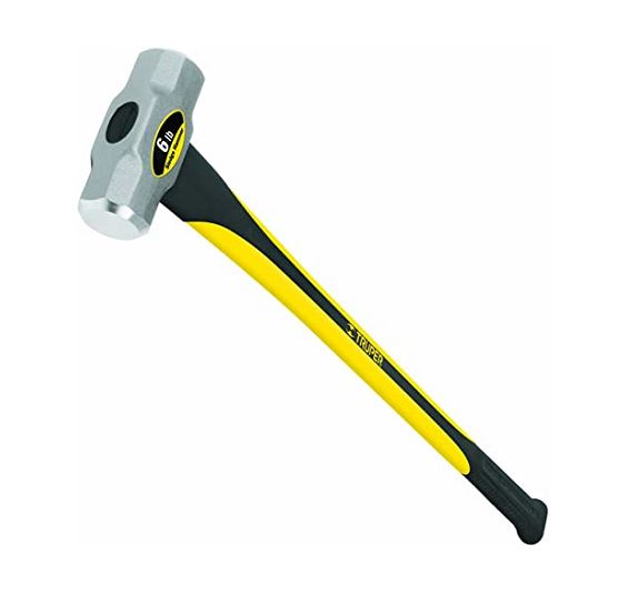 Truper 6 Lb Sledge Hammer Fiberglass Handle with Rubber Grip (36