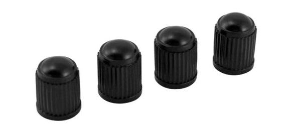 Victor Plastic Valve Cap Black (Set of 4 - Black)