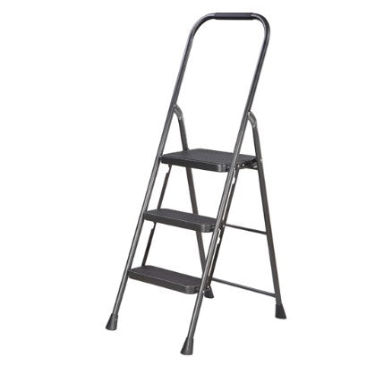 Simple Spaces Folding Type 2 Step Stool 3 Steps 225 Lb Steel
