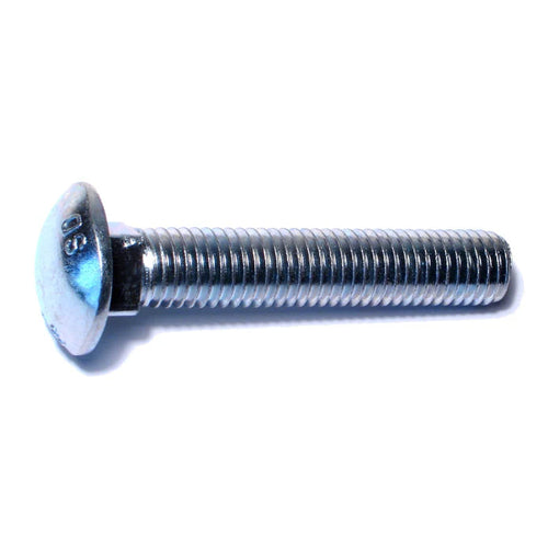 Monster Fastener Zinc Plated Grade 2 / A307 Steel Coarse Thread Carriage Bolts