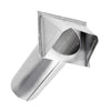 Lambro 4 inch (26 Gauge) Aluminum Wall Exhaust Hood Dryer Vent Dampe 11 inch Pipe