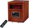 PowerZone WH-96H Quartz-Infrared LED Electric Heater w/Remote Control Cherry