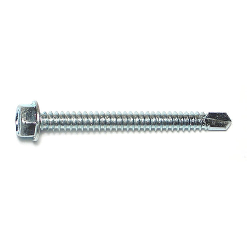 Monster Fastener Zinc Hex Washer Head Self-Drilling Screws