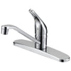 Boston Harbor Single Handle Kitchen Faucet 1.8 gpm 4-Faucet Hole Chrome