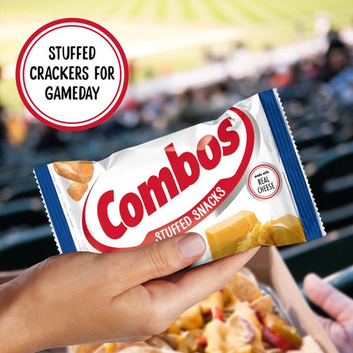 COMBOS Cheddar Cheese Cracker Baked Snacks, 1.7 oz Bag