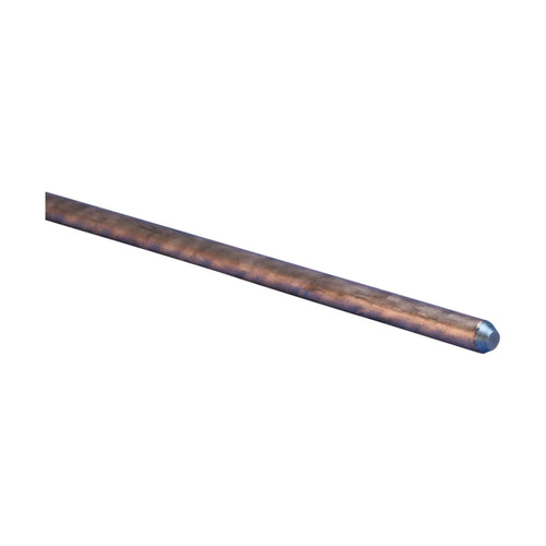 Erico Copper-Bonded Ground Rod, Pointed, 1/2 dia, 8'