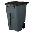 Rubbermaid Commercial Rollout Container 50 Gal Gray