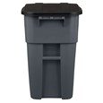 Rubbermaid Commercial Rollout Container 50 Gal Gray