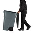 Rubbermaid Commercial Rollout Container 50 Gal Gray