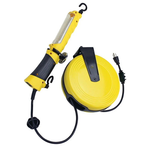 Power Zone Work Light LED Lamp 120 Lumens 30 ft L Cord Yellow