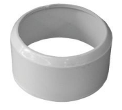 Canplas 3' X 3 PVC White Sewer DWV Adapter Sleeve Sewer, Spigot x Hub