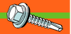 Midwest Fastener Hex Bonded Self-Drilling Screws Zinc