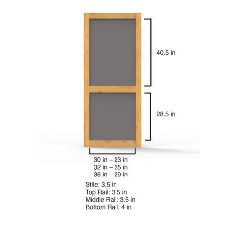 Screen Tight Woodcraft Wood Screen Door
