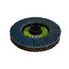 Forney Industries Double Sided Flap Disc, 40/40 Grits, 4-1/2 in