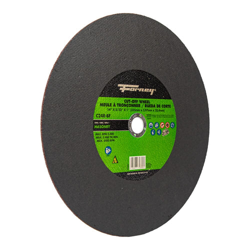 Forney Industries Cutting Wheel, Masonry/Asphalt, Type 1, 14 in x 5/32 in x 1 in