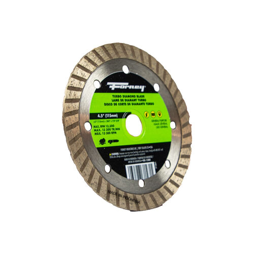 Forney Diamond Cut-Off Blade Turbo 4-1/2 in