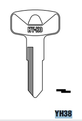 Hy-Ko Products YH38 Yamaha Motorcycle Key Blank