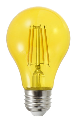 Sylvania Colored Glass A19 4.5W DIM Yellow 1PK