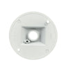 Hubbell Round Weatherproof Cluster Cover, One 1/2 in. Threaded Outlets, White