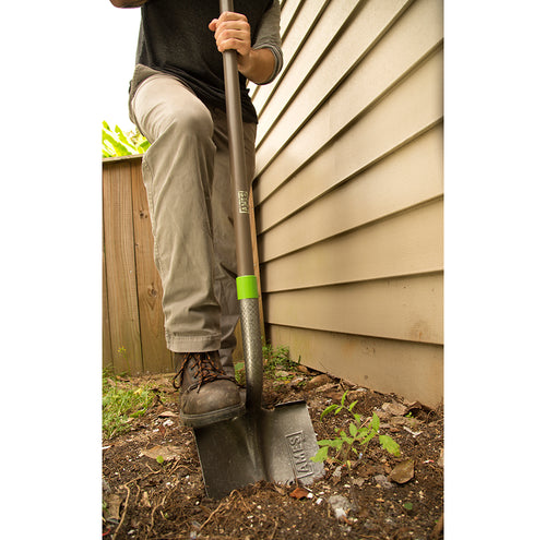 Ames Long Fiberglass Handle Round Point Shovel