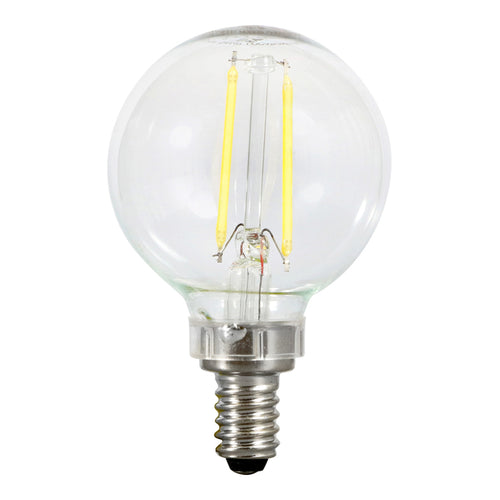 Sylvania TruWave G16.5 Lamp 4W Candelabra CL DIM 5000K 2PK