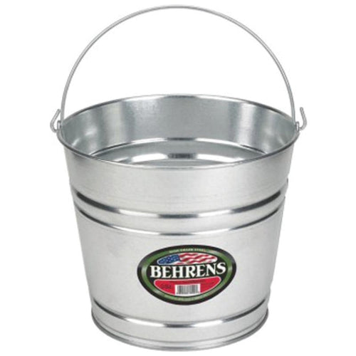 BEHRENS GALVANIZED STEEL PAIL (10 QUART, SILVER)