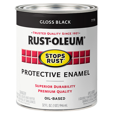 Rust-Oleum® Stops Rust® Protective Enamel Paint (1 Quart, Black, Gloss)