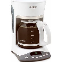 12-Cup Programmable Pause 'N Serve Coffeemaker, White
